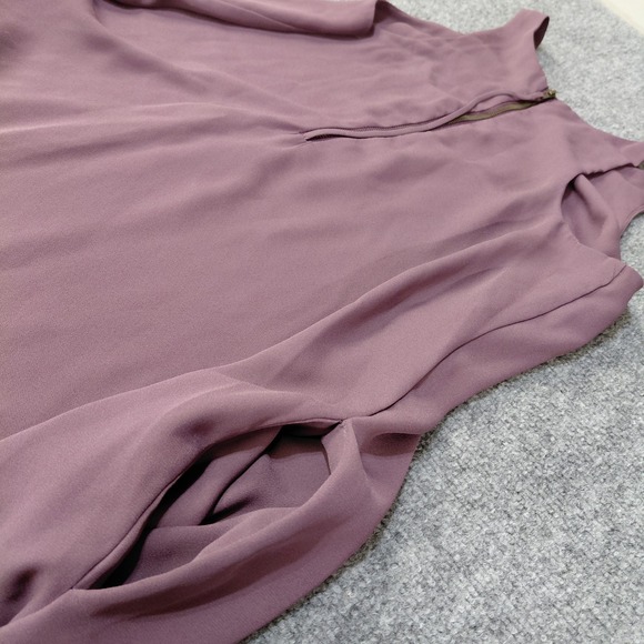 Pink Republic Midi Knee Dress Size SMALL Purple Sundress Sleeveless Zip Lined - Picture 7 of 11